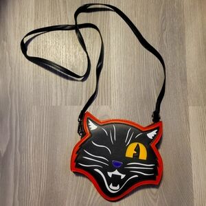 Black Cat Face Crossbody Bag